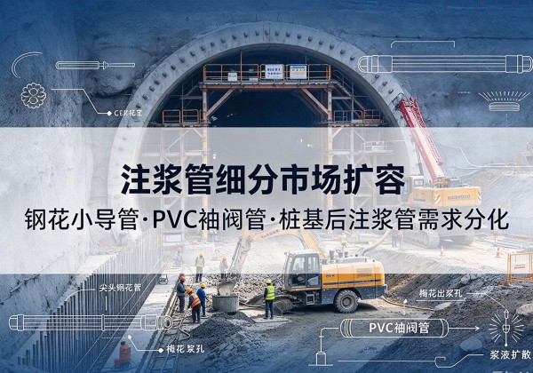 盐津注浆管细分市场扩容，隧道钢花小导管、PVC 袖阀管、桩基后注浆管需求分化